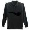 Long Sleeve Silk Touch Polo with Pocket Thumbnail