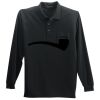 Long Sleeve Silk Touch Polo with Pocket Thumbnail