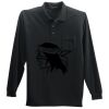 Long Sleeve Silk Touch Polo with Pocket Thumbnail