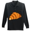 Long Sleeve Silk Touch Polo with Pocket Thumbnail