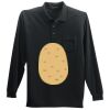 Long Sleeve Silk Touch Polo with Pocket Thumbnail