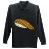 Long Sleeve Silk Touch Polo with Pocket Thumbnail