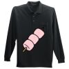 Long Sleeve Silk Touch Polo with Pocket Thumbnail