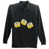 Long Sleeve Silk Touch Polo with Pocket Thumbnail