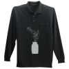 Long Sleeve Silk Touch Polo with Pocket Thumbnail