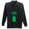 Long Sleeve Silk Touch Polo with Pocket Thumbnail