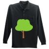 Long Sleeve Silk Touch Polo with Pocket Thumbnail