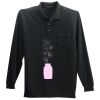 Long Sleeve Silk Touch Polo with Pocket Thumbnail
