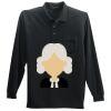 Long Sleeve Silk Touch Polo with Pocket Thumbnail