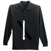 Long Sleeve Silk Touch Polo with Pocket Thumbnail