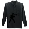 Long Sleeve Silk Touch Polo with Pocket Thumbnail