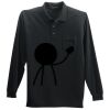 Long Sleeve Silk Touch Polo with Pocket Thumbnail