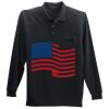Long Sleeve Silk Touch Polo with Pocket Thumbnail