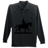Long Sleeve Silk Touch Polo with Pocket Thumbnail