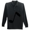 Long Sleeve Silk Touch Polo with Pocket Thumbnail