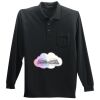 Long Sleeve Silk Touch Polo with Pocket Thumbnail
