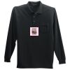 Long Sleeve Silk Touch Polo with Pocket Thumbnail