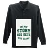 Long Sleeve Silk Touch Polo with Pocket Thumbnail