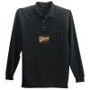 Long Sleeve Silk Touch Polo with Pocket Thumbnail