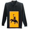 Long Sleeve Silk Touch Polo with Pocket Thumbnail