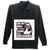 Long Sleeve Silk Touch Polo with Pocket Thumbnail