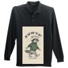 Long Sleeve Silk Touch Polo with Pocket Thumbnail