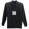 Long Sleeve Silk Touch Polo with Pocket Thumbnail