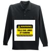 Long Sleeve Silk Touch Polo with Pocket Thumbnail