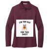Women's Silk Touch Long Sleeve Polo Thumbnail