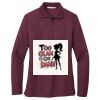 Women's Silk Touch Long Sleeve Polo Thumbnail