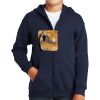 Youth Heavy Blend Full Zip Hooded Sweatshirt Thumbnail